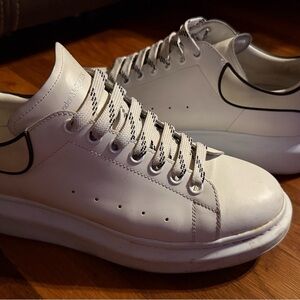 Alexander McQueen White and Black Men's Sneakers